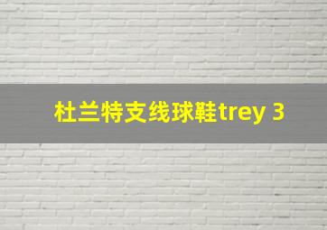 杜兰特支线球鞋trey 3